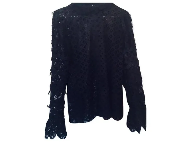 Anna Sui Tops Negro 