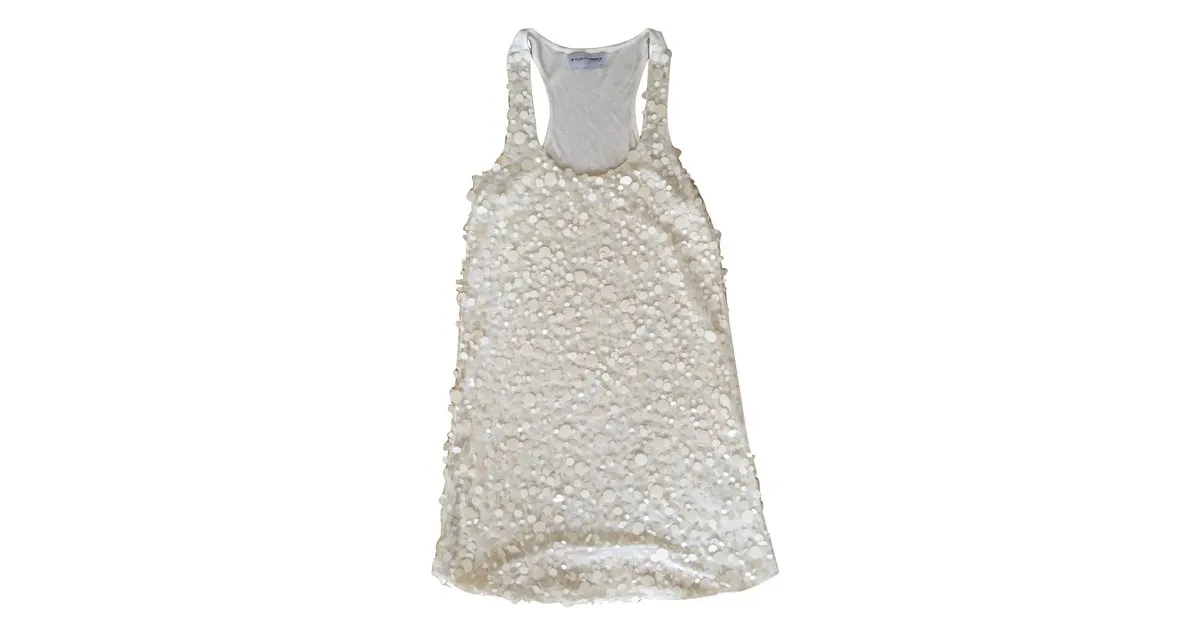 Autre Marque Vestido Blanco Crudo 