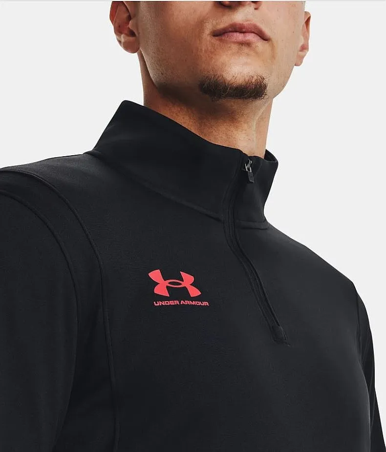 camisa Under Armour Challenger Midlayer LS - Black/Beta - men´s