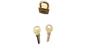 Candado de acero dorado Hermès para Kelly Birkin Blanco Gold hardware 