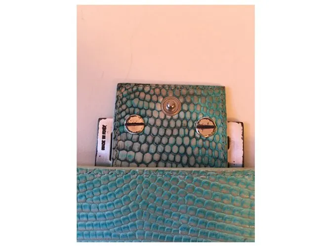 Cartera Fendi lagarto Verde 