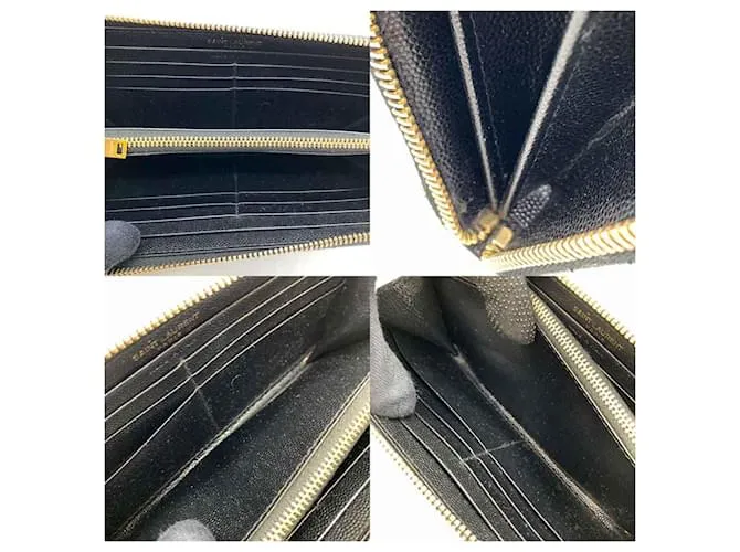 Cartera larga Monogram Saint Laurent Negro 