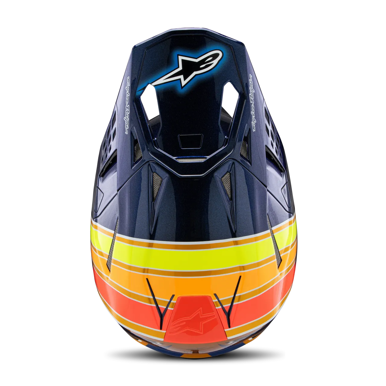 Casco de Cross Alpinestars S-M10 TLD Edition 25 ECE06 Negro-Naranja-Amarillo-Rojo