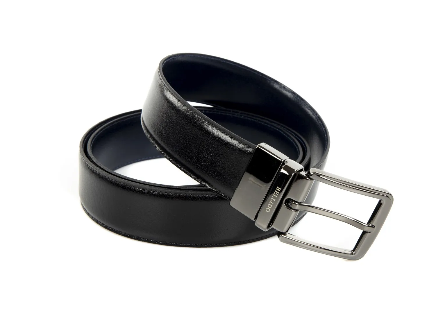 Cinturón reversible negro/marrón-negro/azul