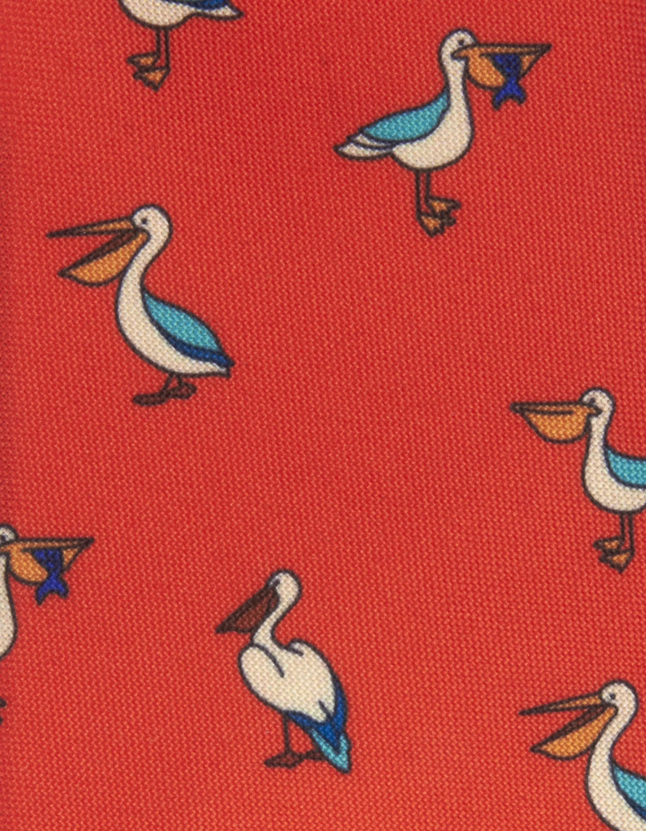 Corbata pelícano naranja