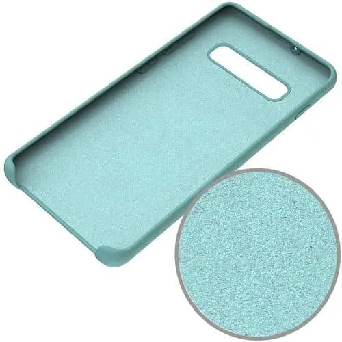Funda Silicona Samsung Galaxy A70 Textura Suave  Verde Claro
