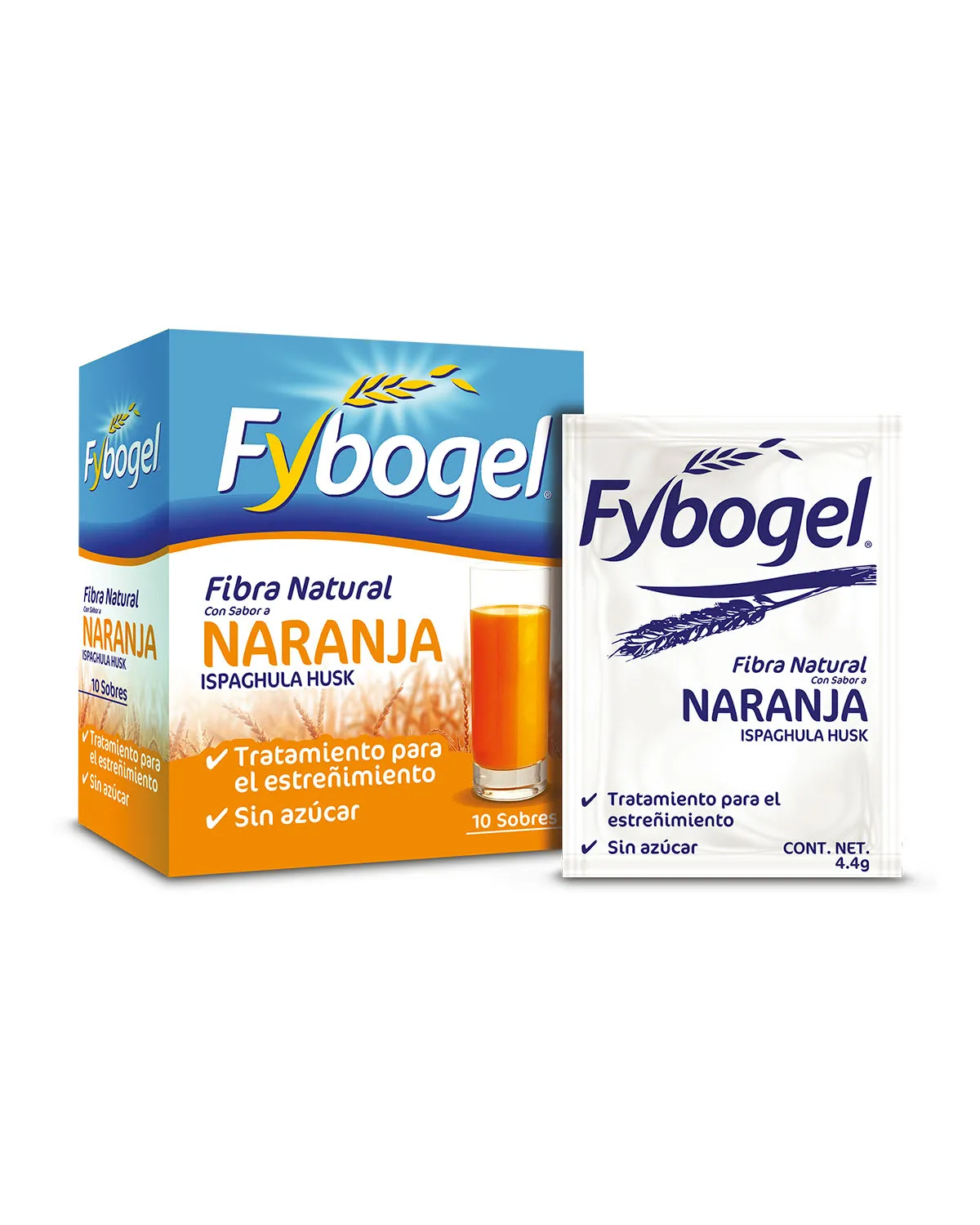 Fybogel Fibra Natural con Sabor a Naranja x 10 sobres