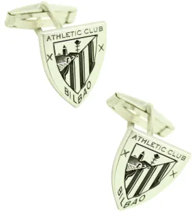 Gemelos para camisa Athletic de Bilbao Plata de ley 925 PREMIUM