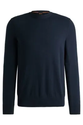 Jersey regular fit de punto de algodón con logo bordado