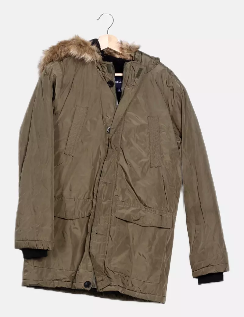 Kiabi Impermeable kaki acolchado