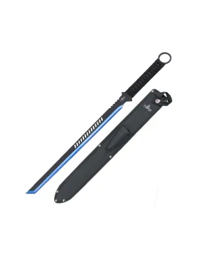 Machete táctico Third H0068, hoja negra-azul