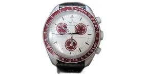omega x swatch Blanco Roja 