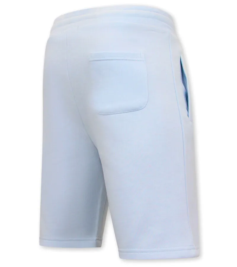 Pantalones cortos de jogging para hombres - azul claro
