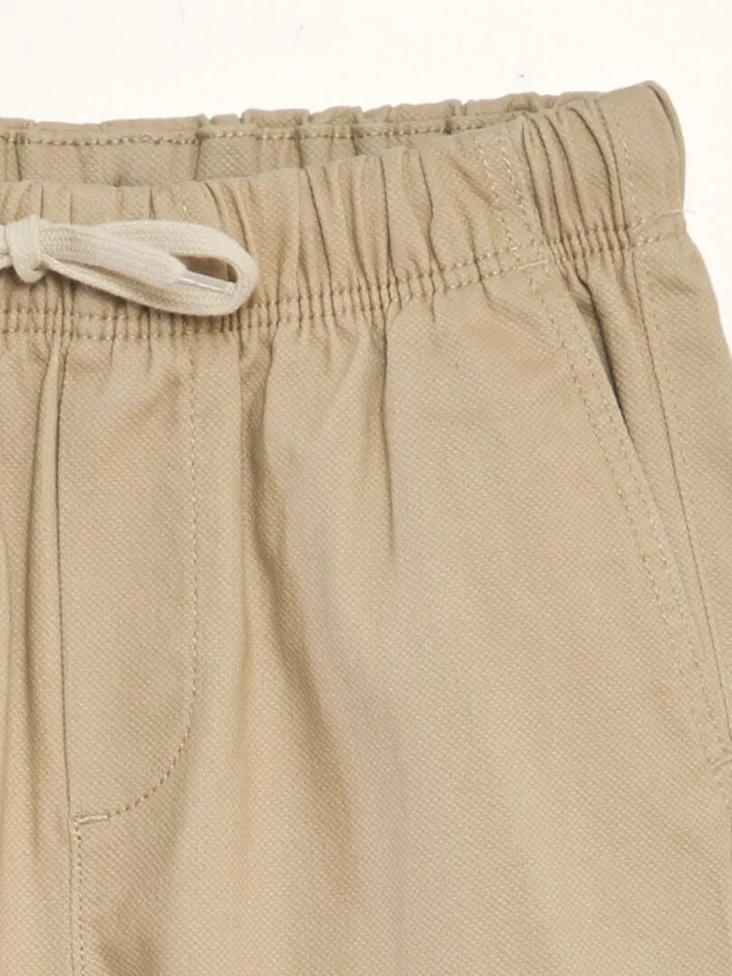 Pantalón tipo 'jogger' - BEIGE