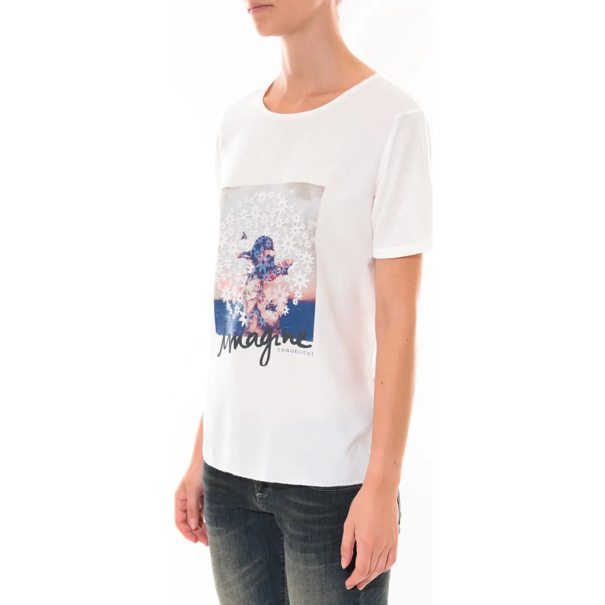 Tee shirt   Blanc 16426