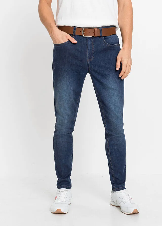 Vaqueros elásticos de corte ajustado y tapered (2 unidades) Azul vaquero claro-azul vaquero oscuro