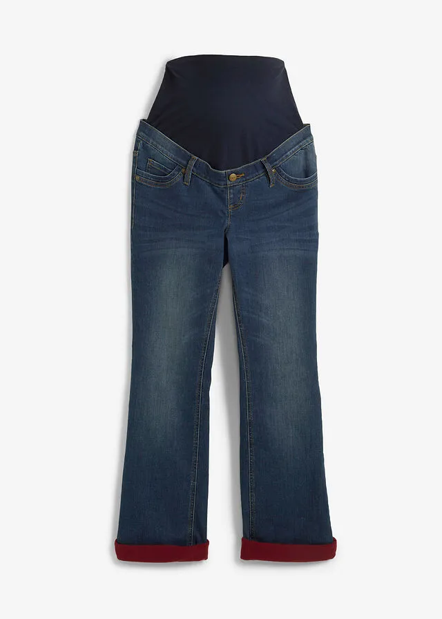 Vaqueros premamá denim oscuro usado