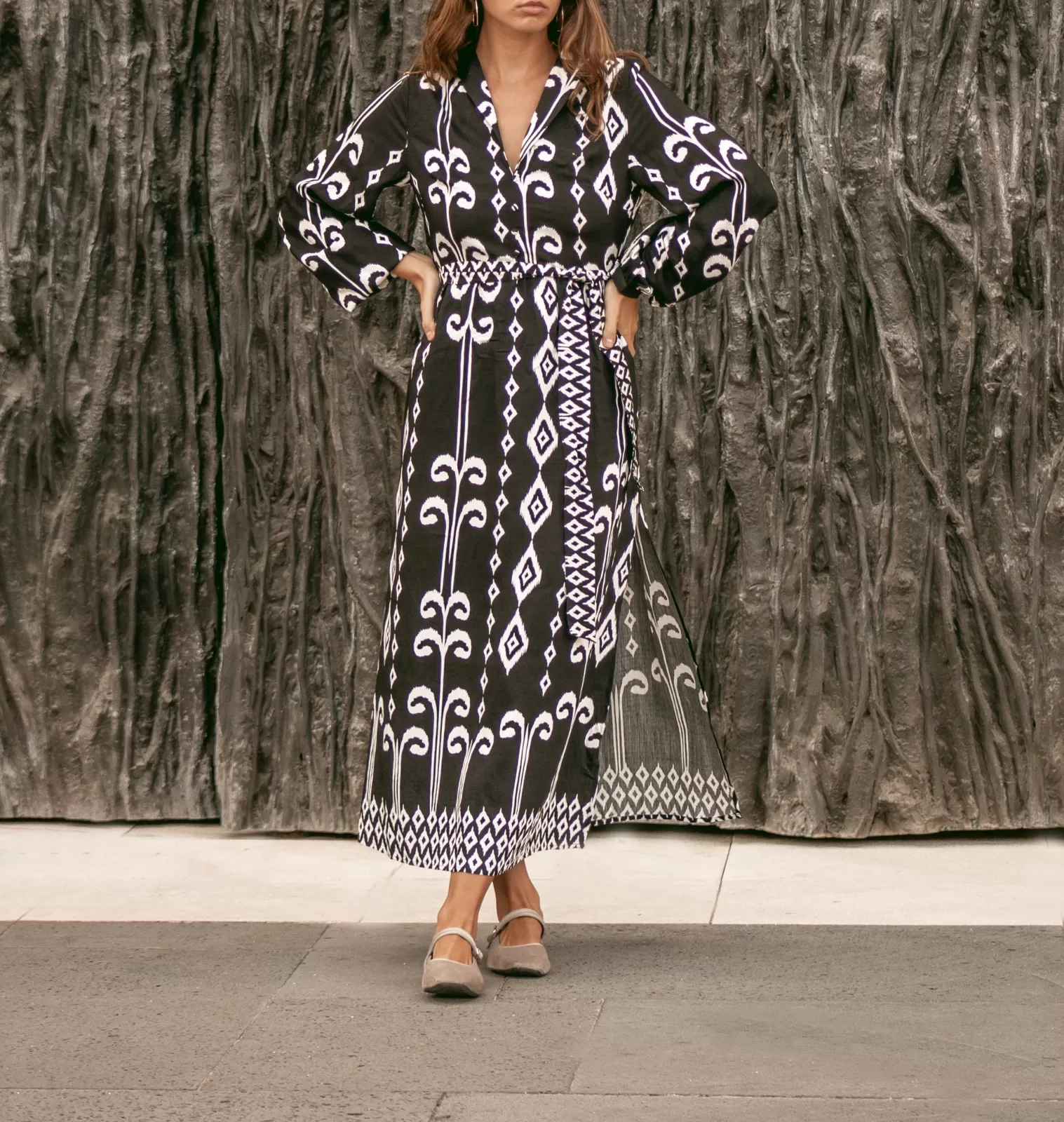 VESTIDO MIDI NEGRO KAREN